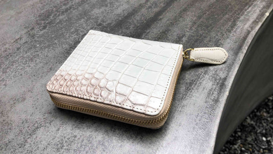 クロコダイル革|ラウンドジップウォレット|ヒマラヤ|Shakhnoza